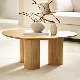 Arden Wooden Coffee Table in Light Oak