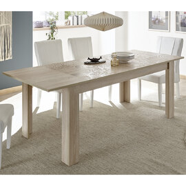 Ardent Wooden Extending Dining Table In Sonoma Oak