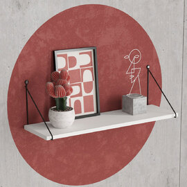 Arizona Wooden Wall Shelf in White