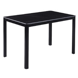 Arta Small Sintered Stone Dining Table In Black