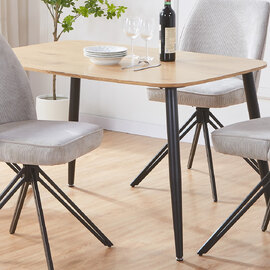 Arta Wooden Rectangular Dining Table - Oak
