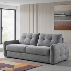 Arvane Fabric 3 Seater Sofa Bed in Grey