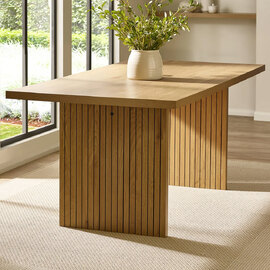 Ashland Wooden Rectangular Dining Table in Light Oak