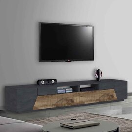 Astoria Large Wooden TV Stand In Report And Pereira Maple
