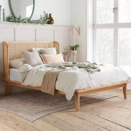 Atlanta Wooden Double Bed In Oak