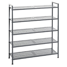 Atmore Metal Shoe Rack With 5 Shelves In Anthracite