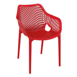 Aultas Polypropylene Garden Armchair In Red