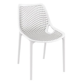Aultas Polypropylene Garden Side Chair In White