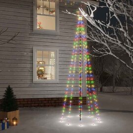 Aurelia 300cm Metal Christmas Tree With 310 LEDs - Multicolour