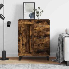 Avalon Wooden Sideboard With 1 Door 3 Drawers In Smoked Oak