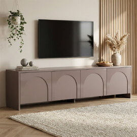 Avelis Wooden TV Stand with 4 Doors in Atlas