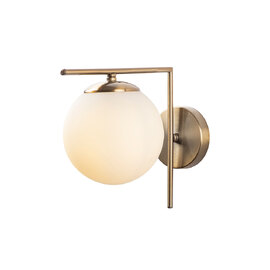 Avenor Metal Wall Light in Antique and White