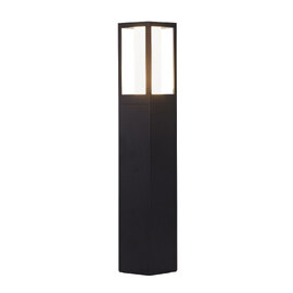 Avenue LED Polycarbonate Outdoor Bollard Light In Black