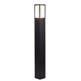 Avenue LED Polycarbonate Outdoor Post Light In Black