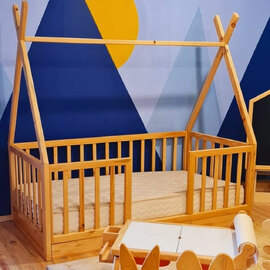Ayder Pine Children Day Bed in Oak
