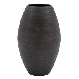 Aztec Tall Aluminium Arrow Vase In Black