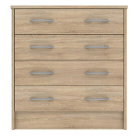 Babylon Wooden Chest Of 4 Drawers In Oak