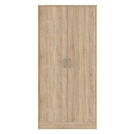 Babylon Wooden Wardrobe With 2 Doors In Oak