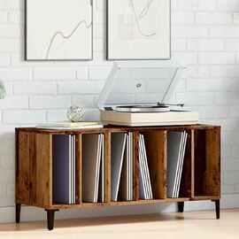 Baina 100cm Wooden Filing Cabinet With 6 Shelves And Metal Legs - Brown