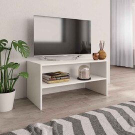 Baina 80cm Wooden TV Stand - White