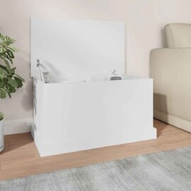 Baina 70cm Wooden Storage Box - White