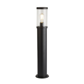 Bakerloo Polycarbonate Outdoor Post Lamp Large In Black