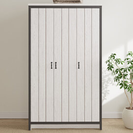 Balcombe Wooden Wardrobe With 3 Doors - White