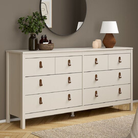 Barcila Wooden Chest Of 8 Drawers In Cashmere