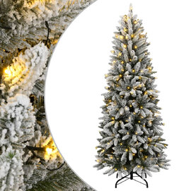 Barco 150cm Flocked Snow Artificial Christmas Tree With LED