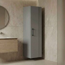 Bari Tall Wooden Bathroom Storage Cabinet in Cashmere