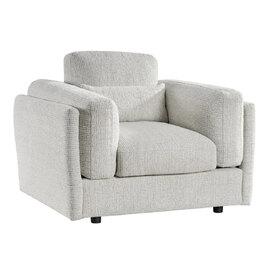 Barrie Fabric 1 Seater Sofa In Beige