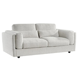 Barrie Fabric 3 Seater Sofa In Beige