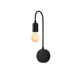 Baston Metal Wall Lamp in Black