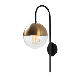 Bastos Metal Wall Lamp in Black and Vintage