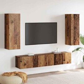 Beaufort 160cm Wooden Entertainment Unit In Brown