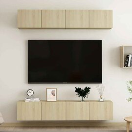 Beaufort 80cm Wooden Entertainment Unit In Sonoma Oak