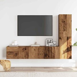 Beaumont 100cm Wooden 3 Piece Entertainment Unit In Brown