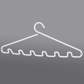 Belfast Large Metal Wall Coat Hanger In White