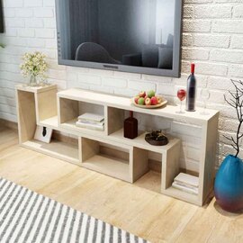 Bellflower Wooden Contemporary Design TV Stand In Oak