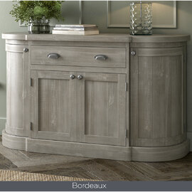 Bellmore Wooden Sideboard With 4 Doors 1 Drawer - Bordeaux