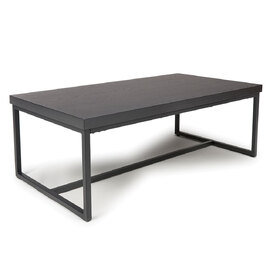 Beloit Wooden Rectangular Coffee Table In Ash Black