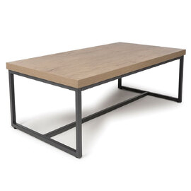 Beloit Wooden Rectangular Coffee Table In Rustic Oak