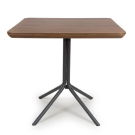 Beloit Wooden Square Dining Table In Smoked Oak