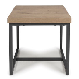 Beloit Wooden Square End Table In Rustic Oak