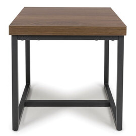 Beloit Wooden Square End Table In Smoked Oak