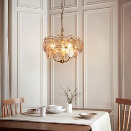 Bemidji 3 Light Textured Glass Pendant Light In Brushed Aged Brass