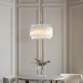 Bemidji 3 Light Clear Glass Pendant Light In Brushed Aged Brass