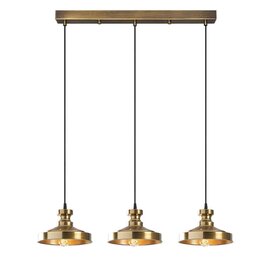 Berceste 3 Lights Vintage Metal Ceiling Pendant Light in Vintage
