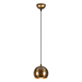 Berceste Large Metal Globe Ceiling Pendant Light in Gold