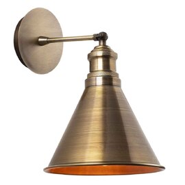 Berceste Metal Barn Shade Wall Lamp in Vintage